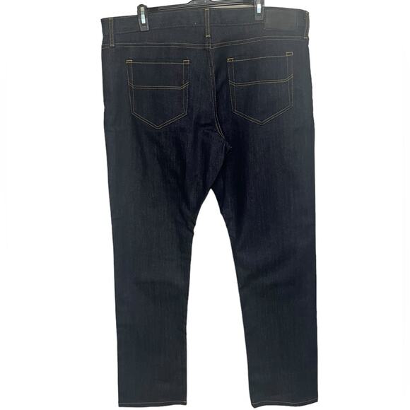 NWOT TRIARCHY Slim Straight Blue Button Fly Jeans Sustainable Men’s Size 40X34 - Picture 2 of 13